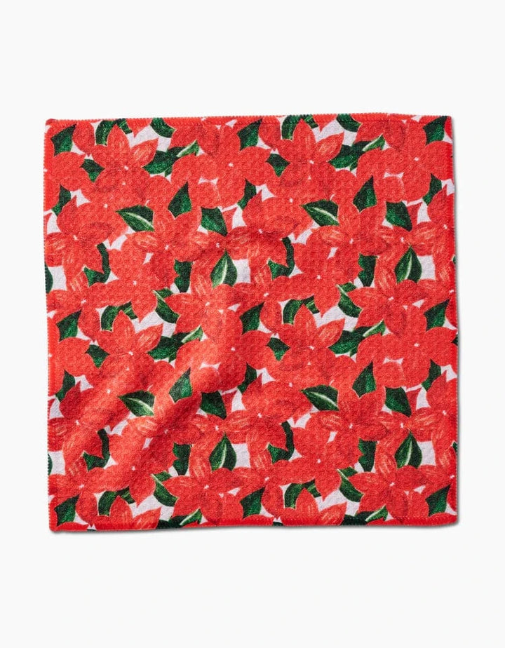 Geometry Holiday Winter Flora Dishcloth Set