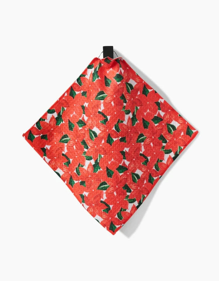 Geometry Holiday Winter Flora Dishcloth Set