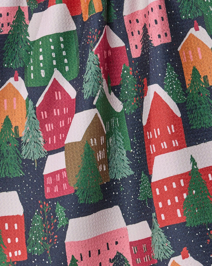 Geometry Home Alpine Village Tea Towel