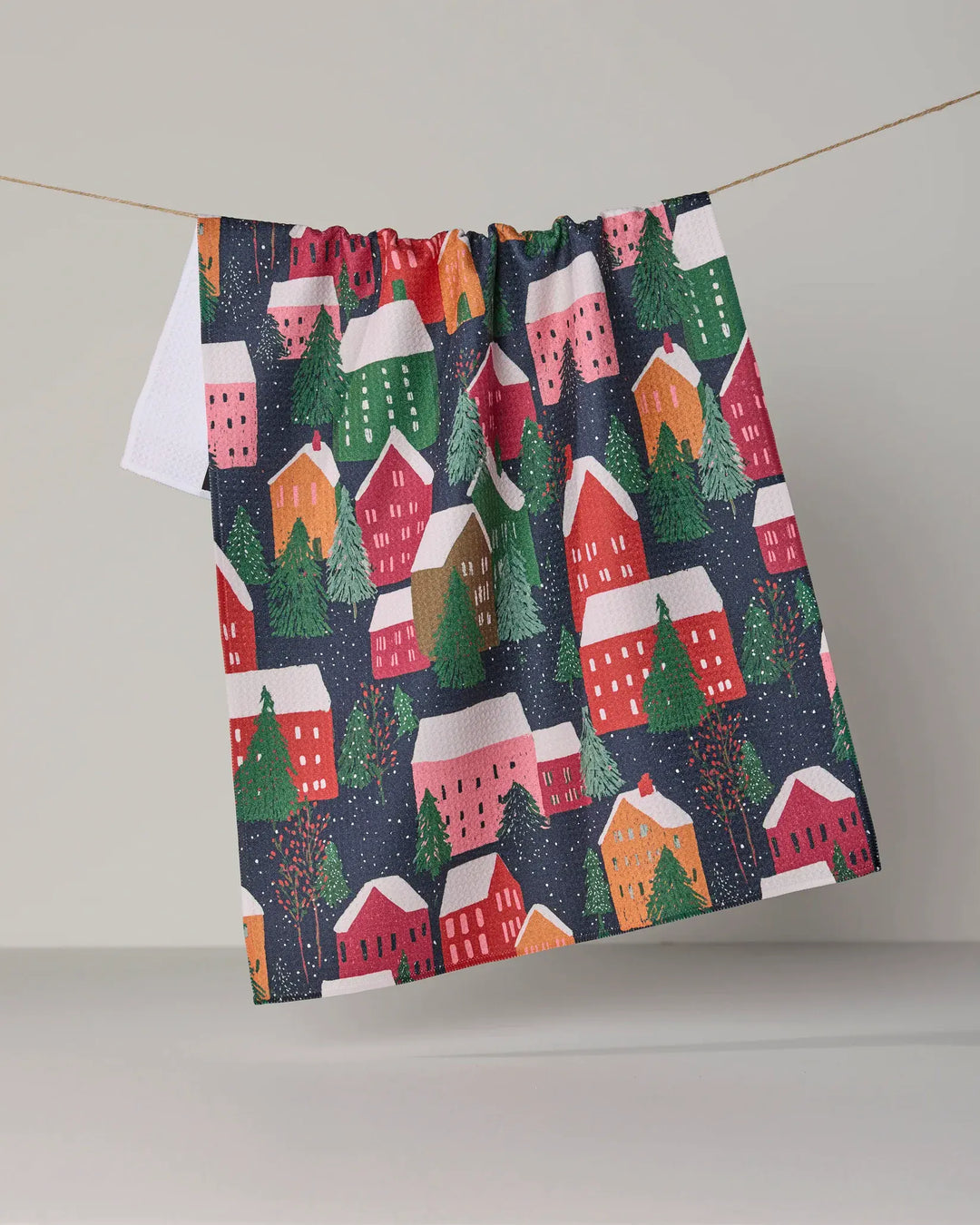 Geometry Home Alpine Village Tea Towel