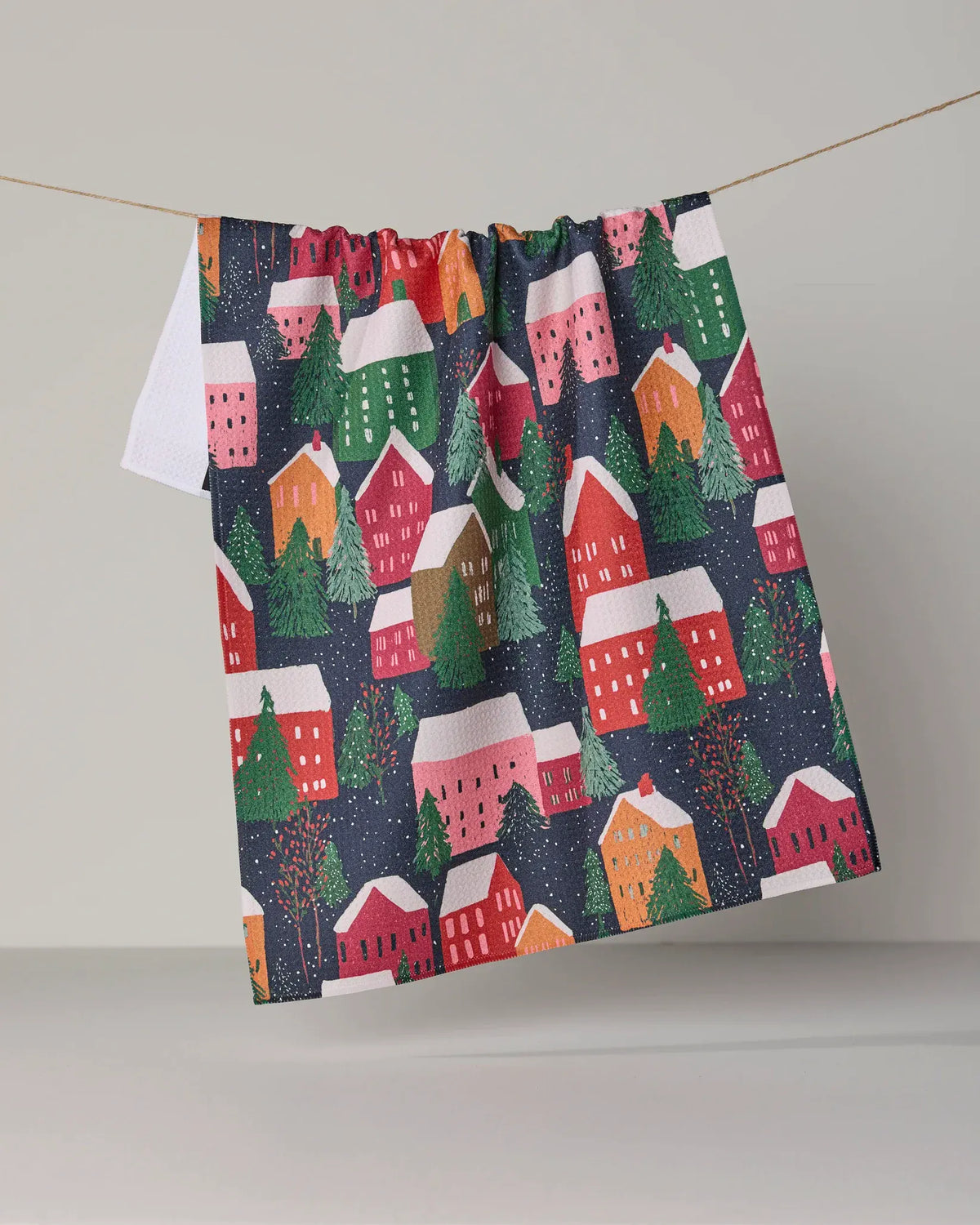 Geometry Home Alpine Village Tea Towel