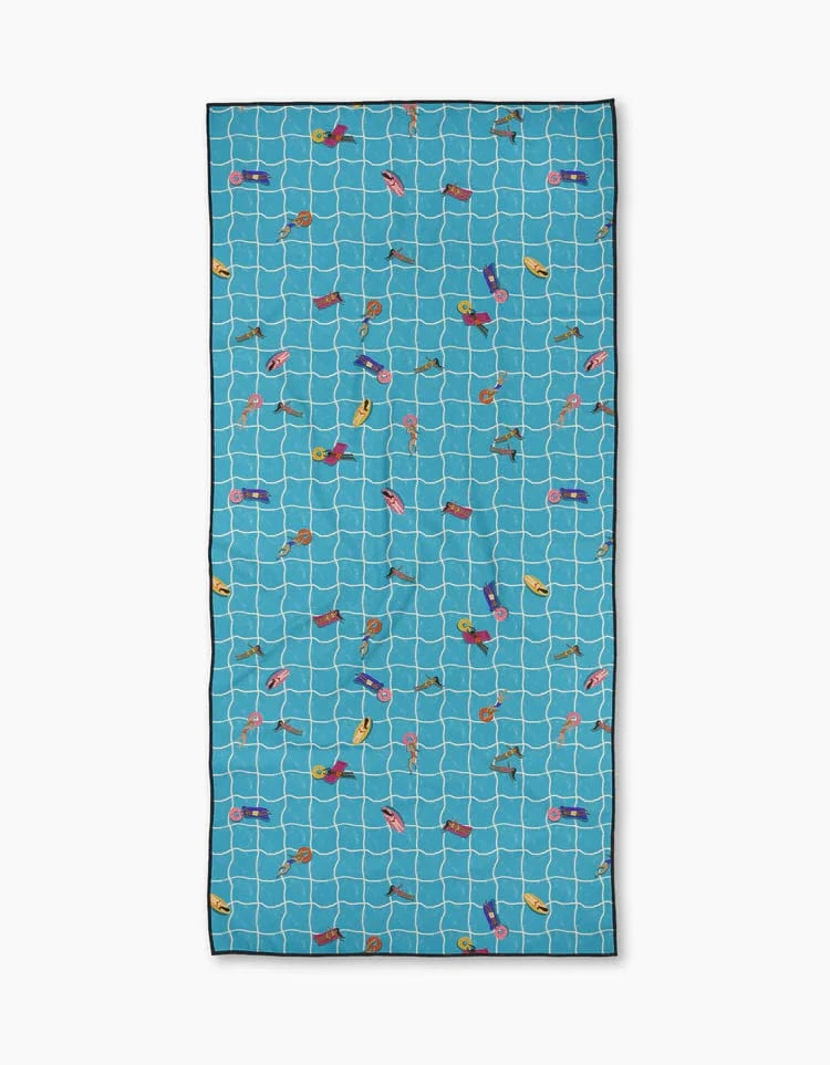 Geometry Home At The Pool Beach Towel