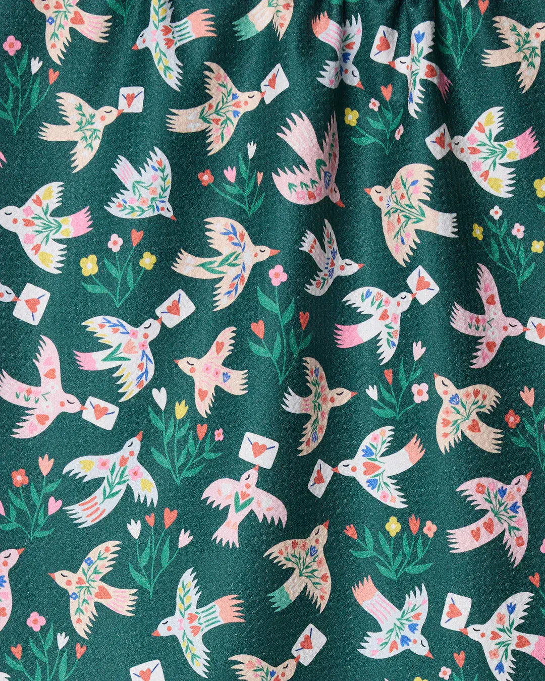 Geometry Home Birdsong Post Tea Towel