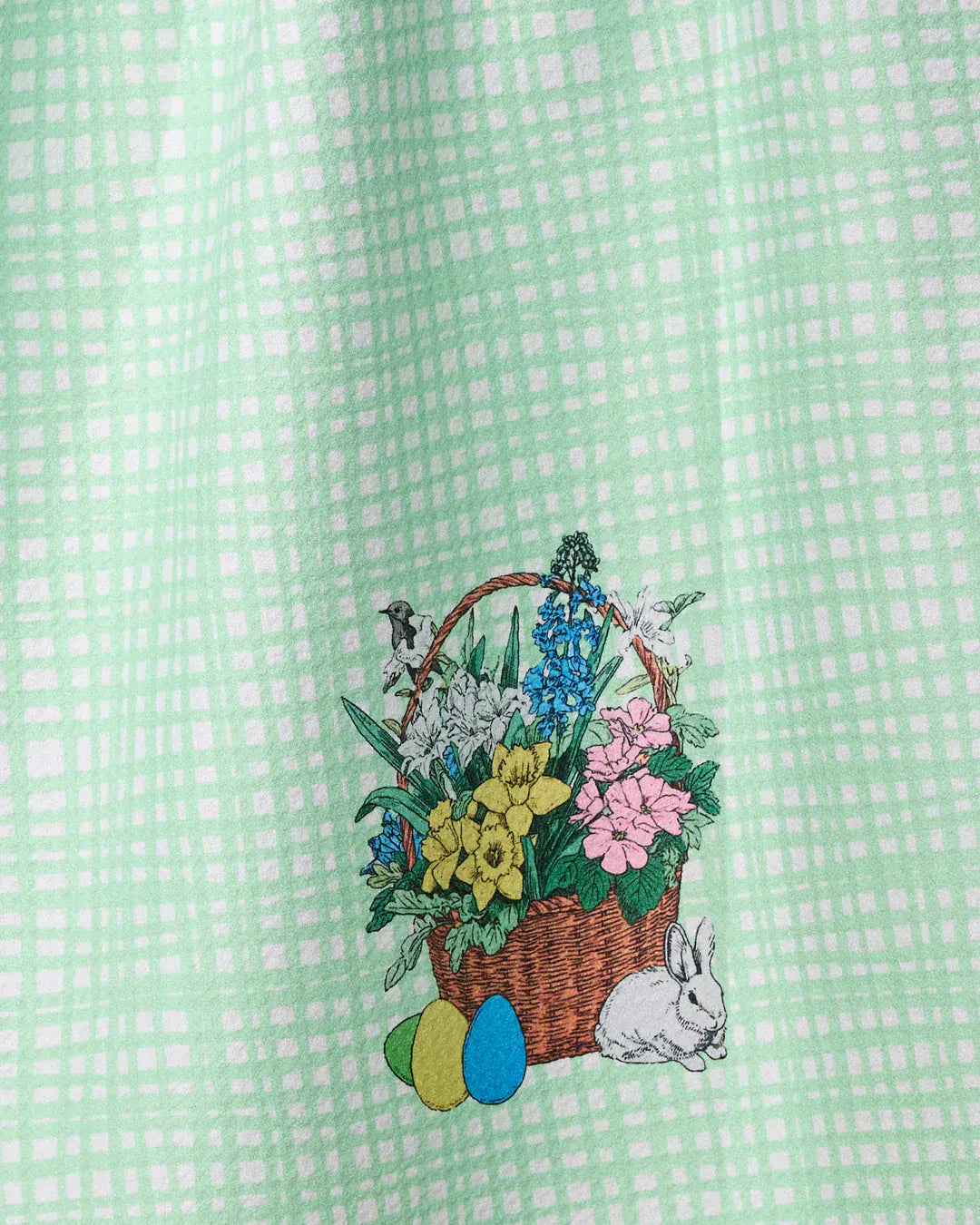 Geometry Home Bunny Basket Tea Towel