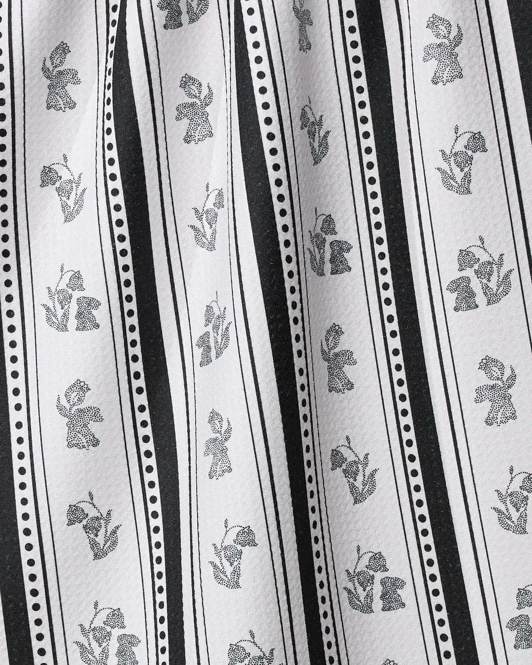 Geometry Home Bunny Dots Stripe Tea Towel