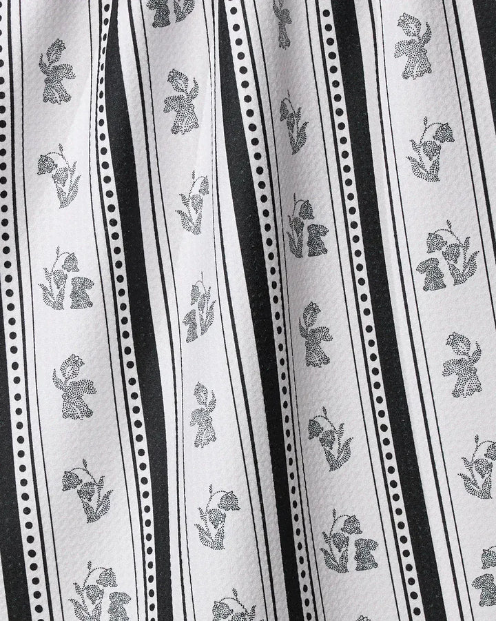 Geometry Home Bunny Dots Stripe Tea Towel