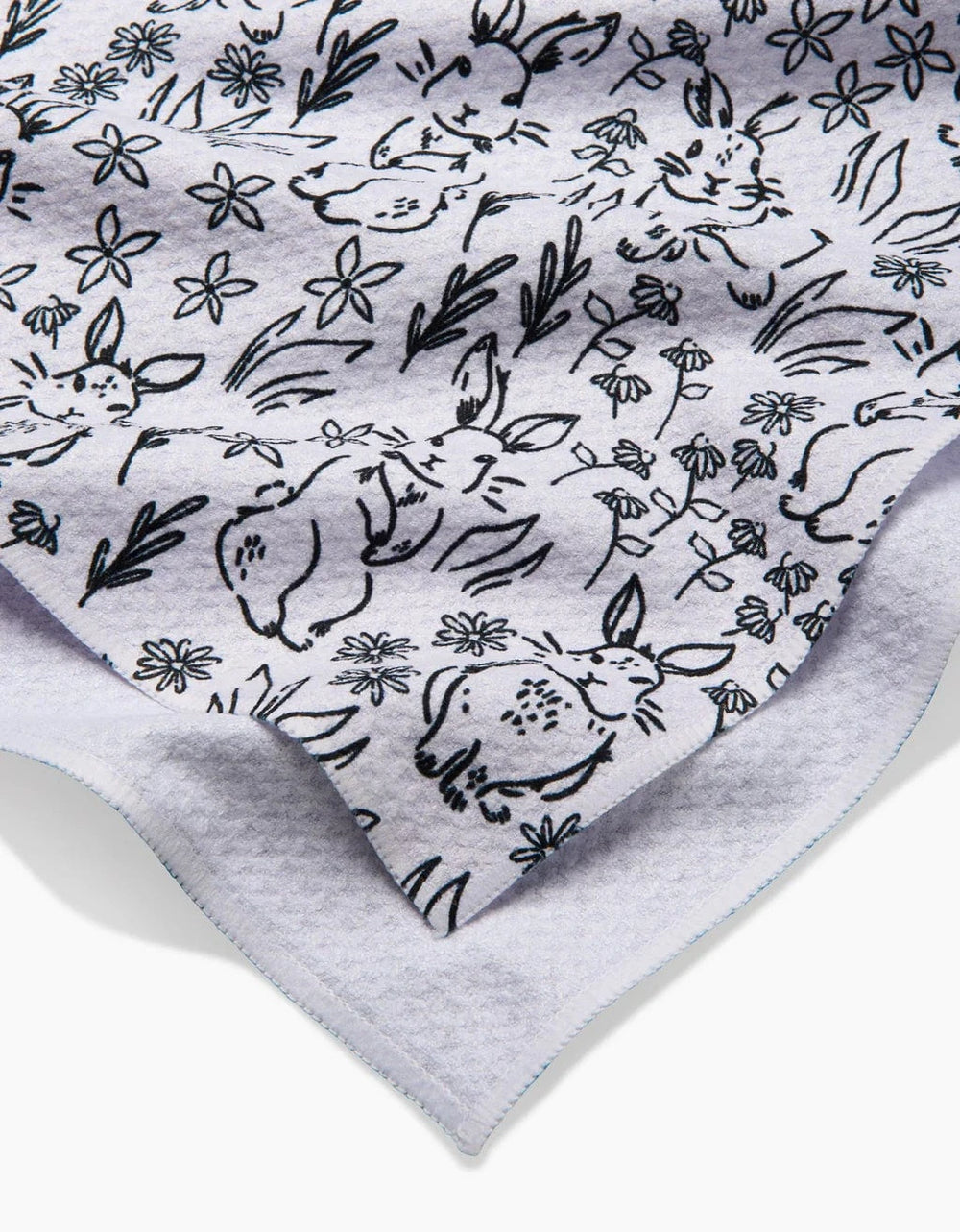 Geometry Home Bunny Rabbit Garden Tea Towel