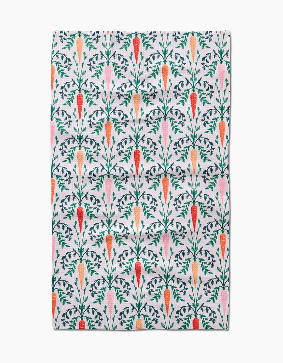 Geometry Home Carrot Damask Tea Towel