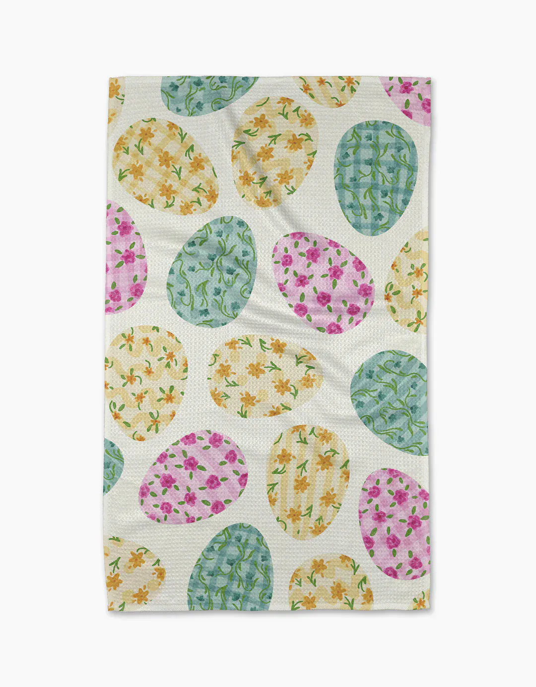 Geometry Home Colorful Easter Eggs Tea Towel