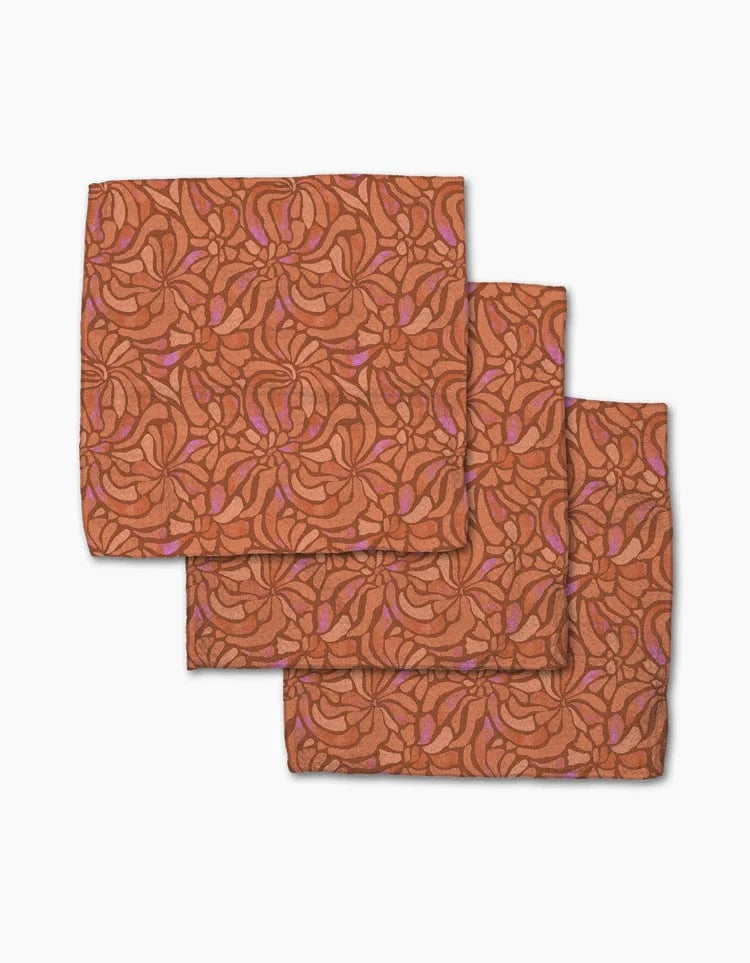 Geometry Home Coral Swirls Dishcloth Set