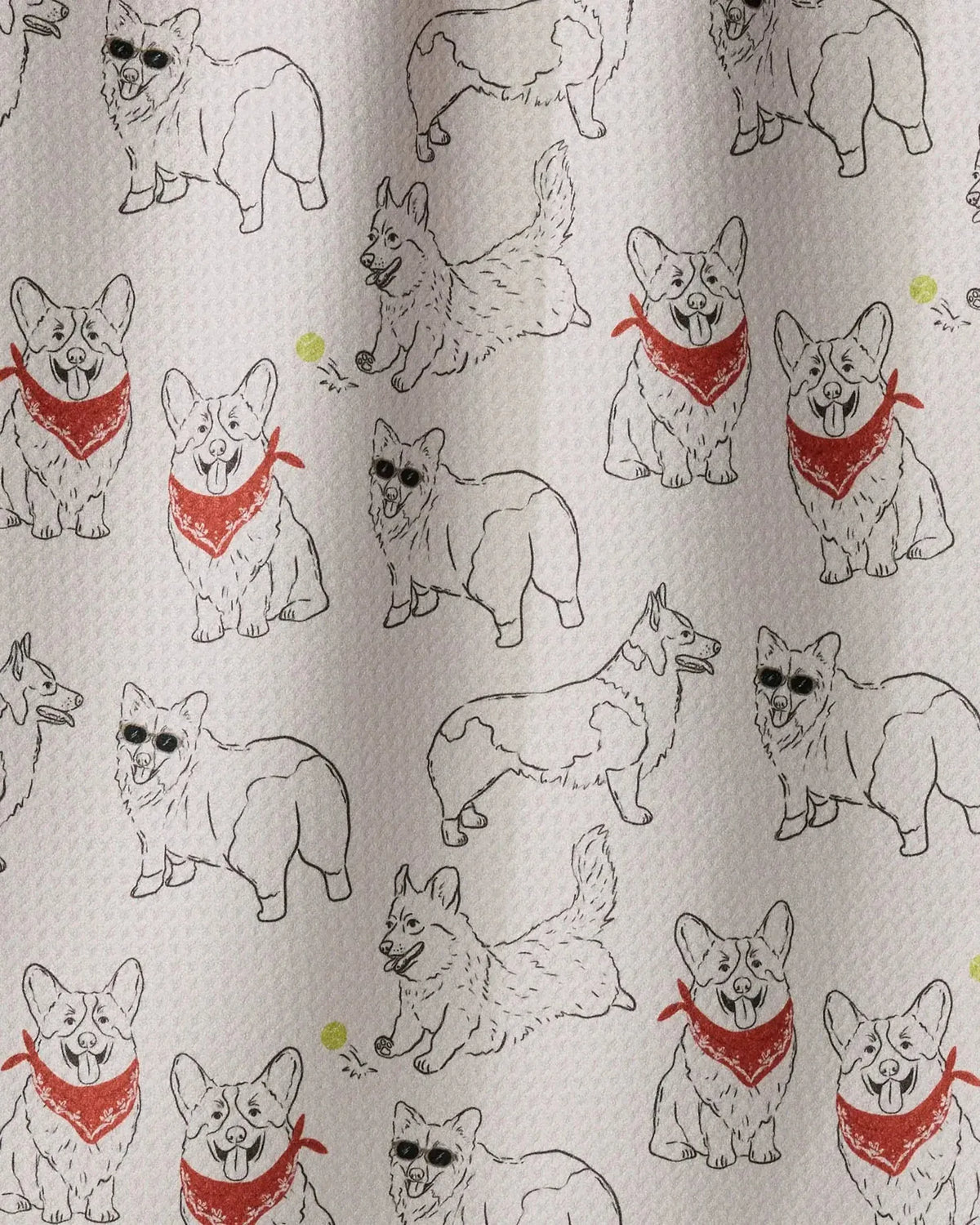 Geometry Home Corgi Club Tea Towel