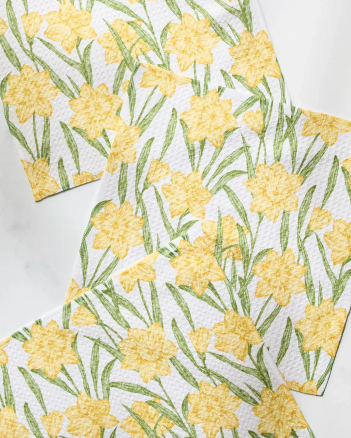 Geometry Home Daffodil Darling Dishcloth Set