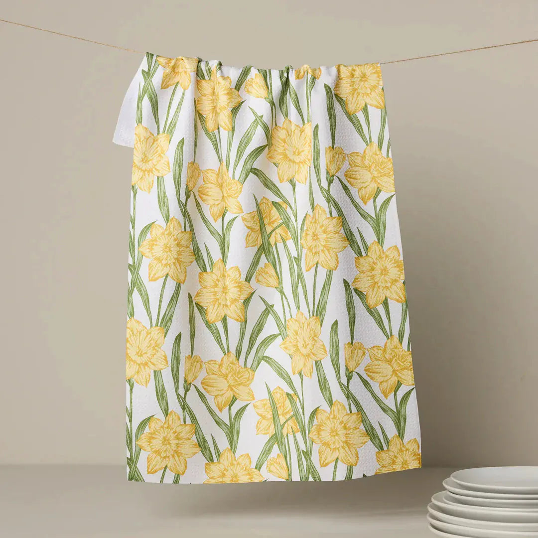 Geometry Home Daffodil Darling Tea Towel
