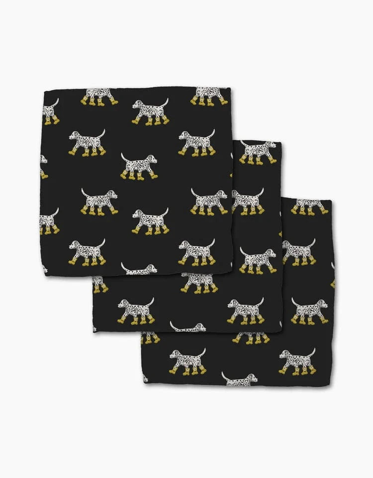 Geometry Home Dalmatian In Boots Dishcloth Set