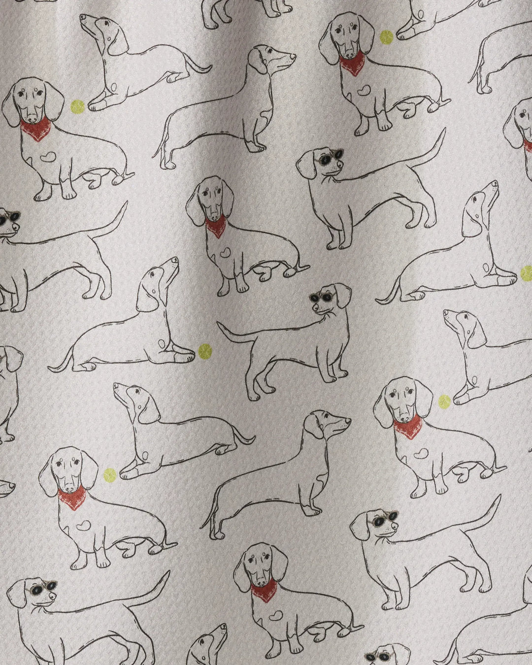 Geometry Home Doxie Pals Tea Towel