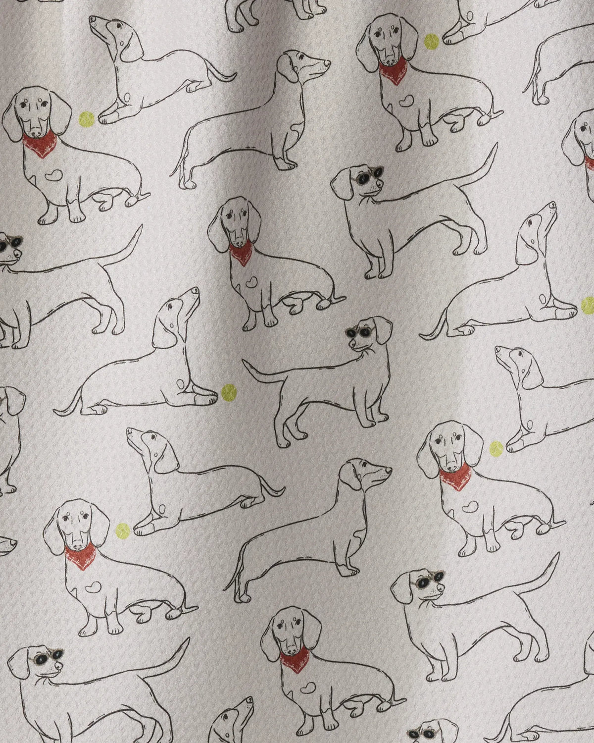 Geometry Home Doxie Pals Tea Towel