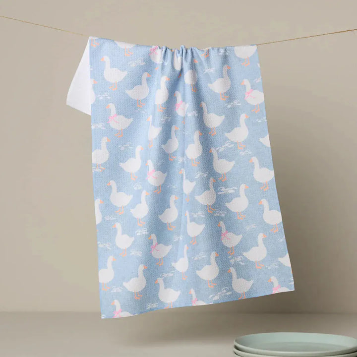 Geometry Home Duck Trail Tea Towel
