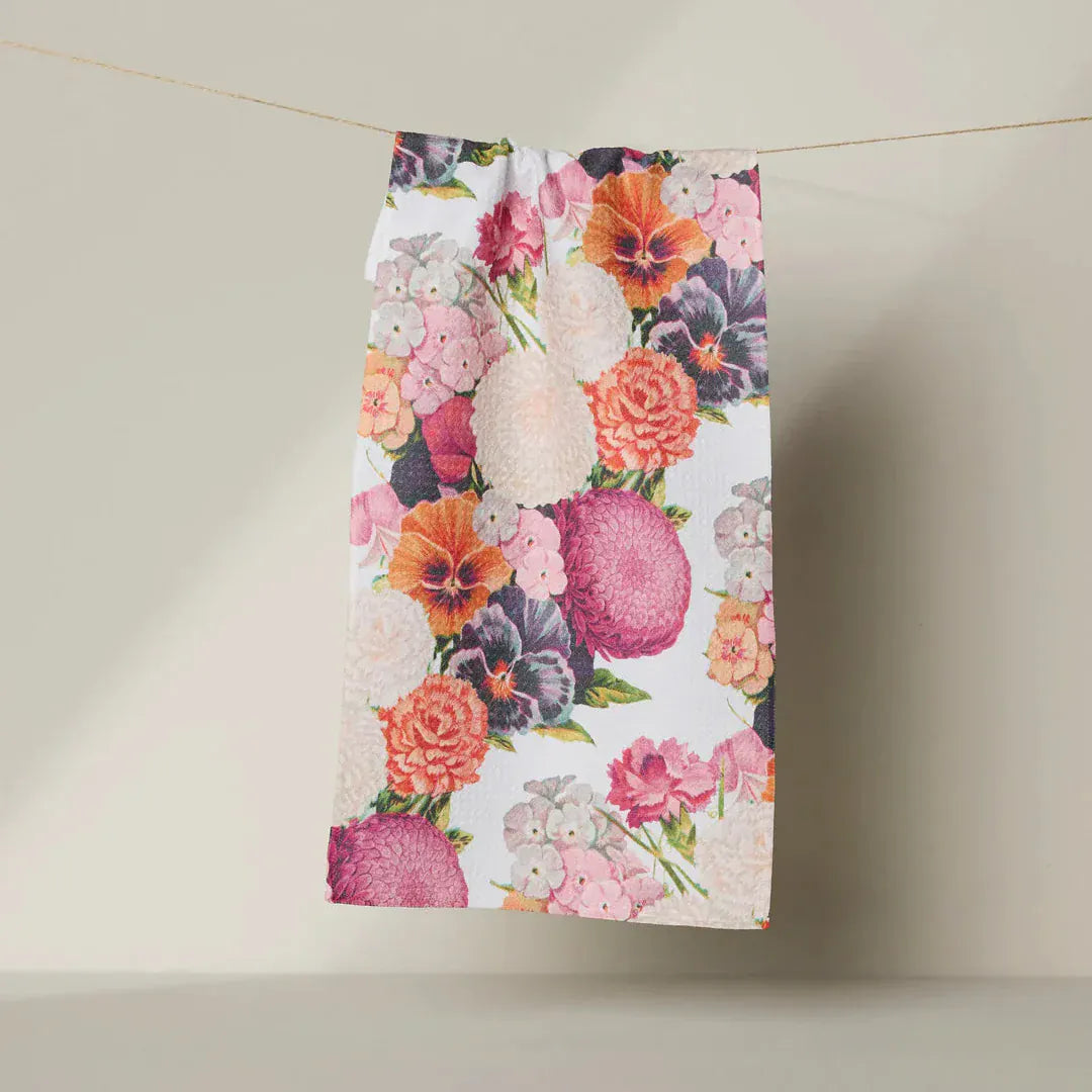 Geometry Home Ecstatic Blooms Bar Towel