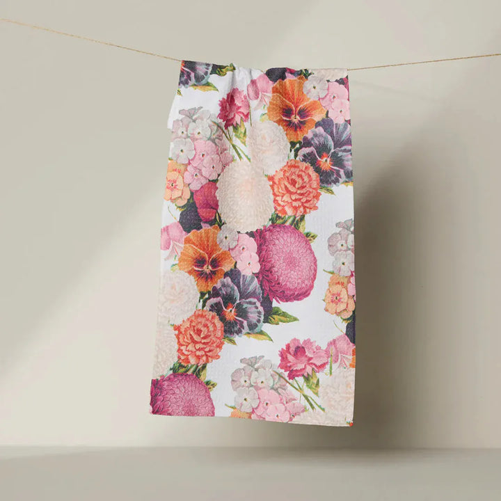 Geometry Home Ecstatic Blooms Bar Towel