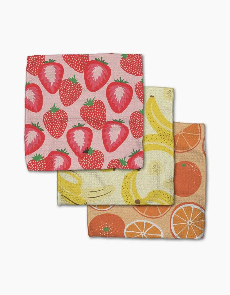 Geometry Home Favorite Fruit Dishcloth Set