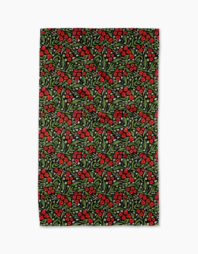 Geometry Home Flowing Poppies Tea Towel