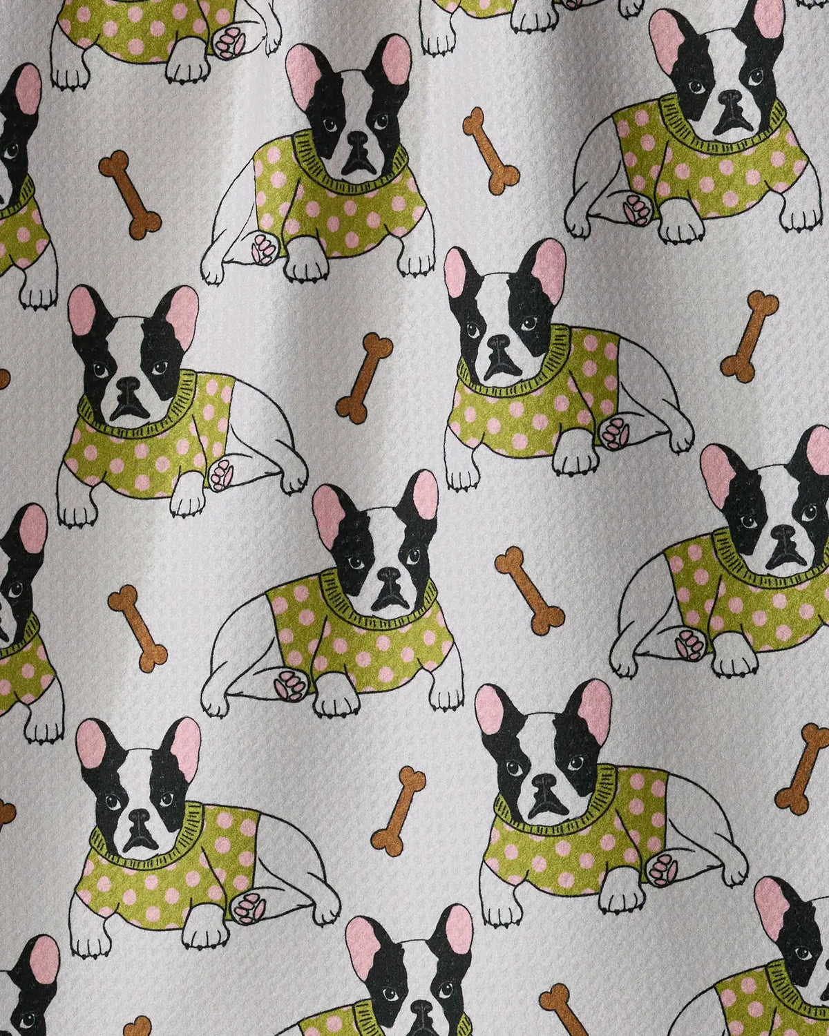 Geometry Home Frenchie Fun Tea Towel