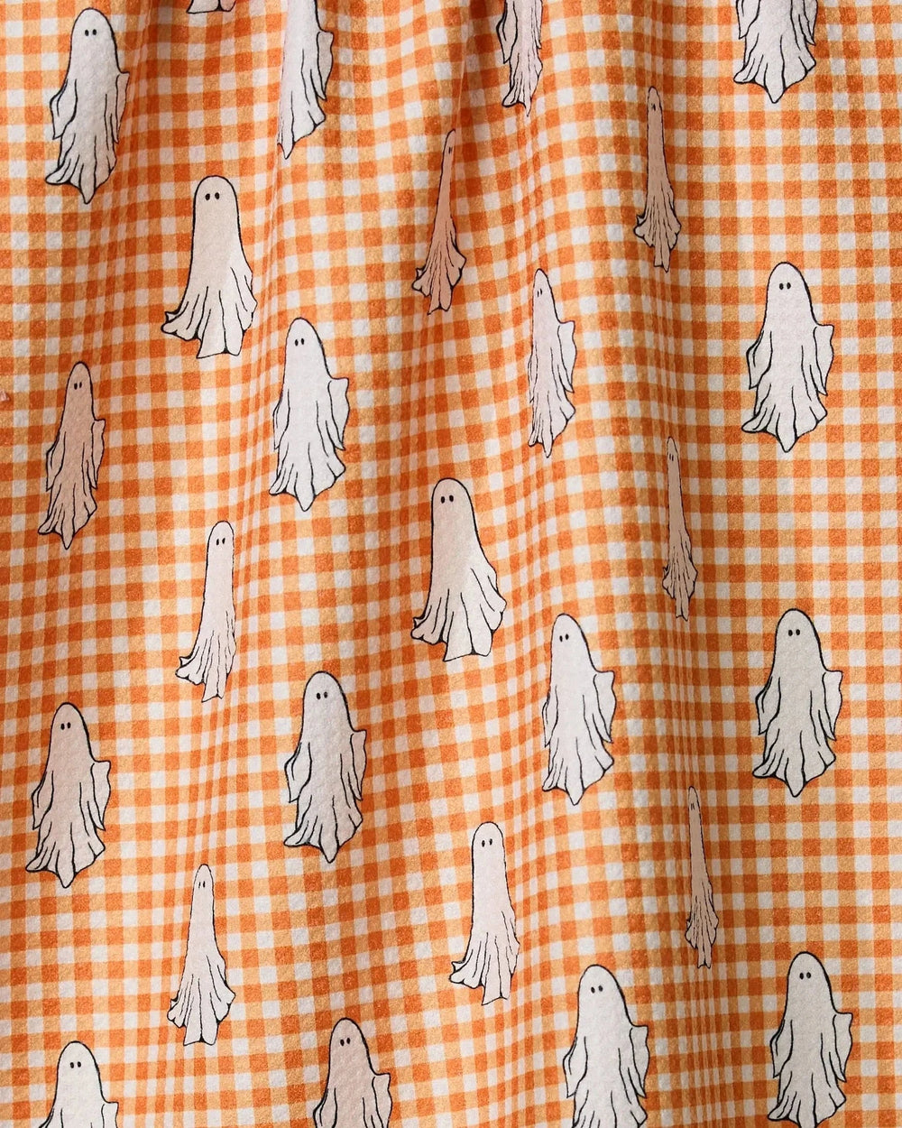 Geometry Home Gingham Ghosts Tea Towel