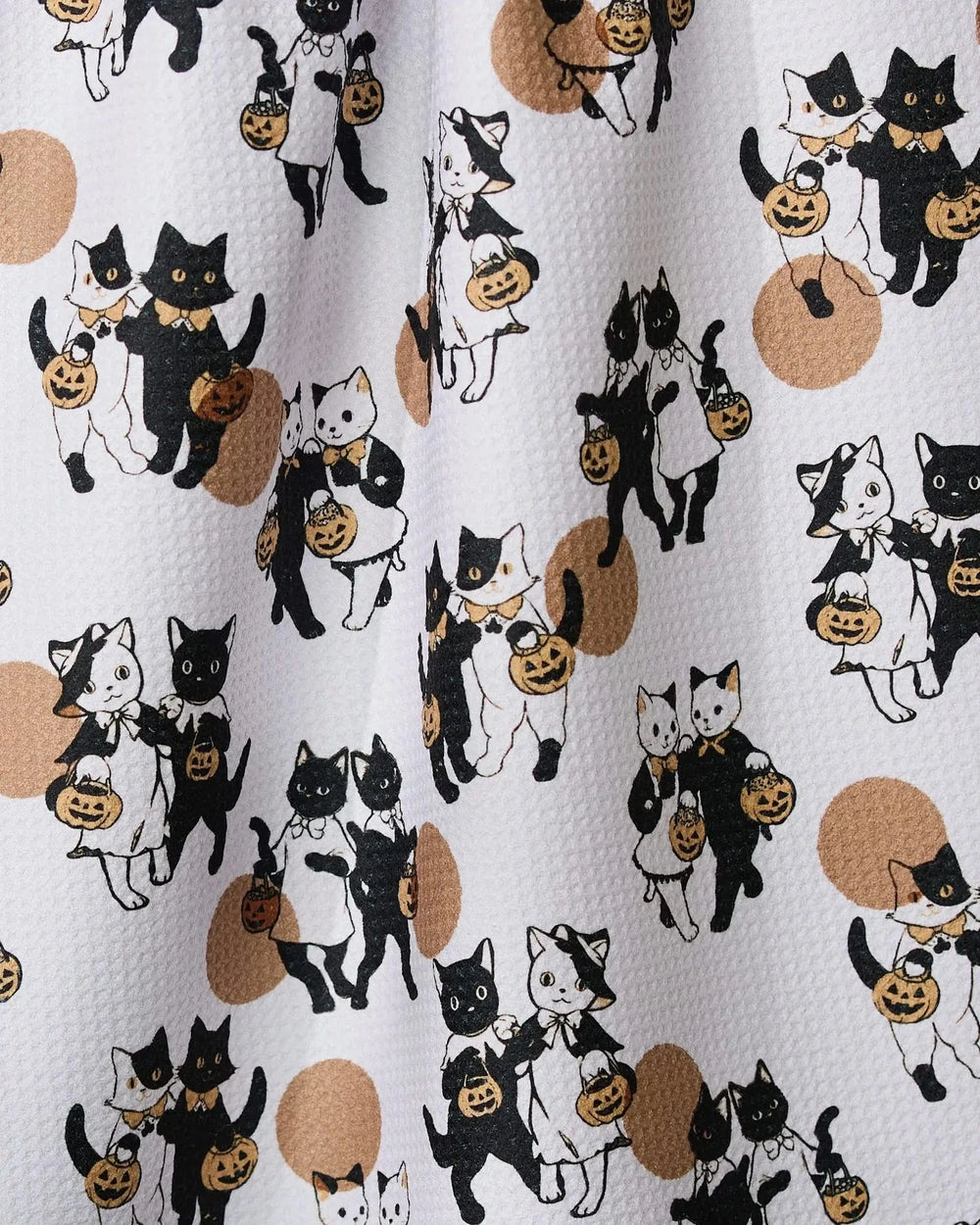 Geometry Home Halloween Date Tea Towel