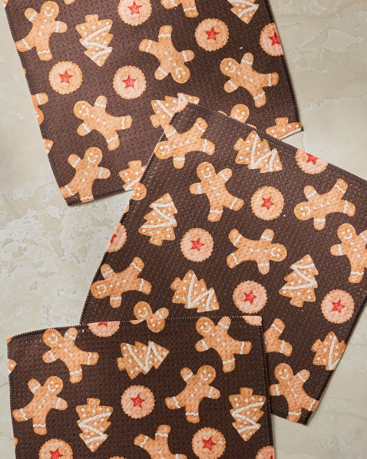 Geometry Home Holiday Cookies Dishcloth Set