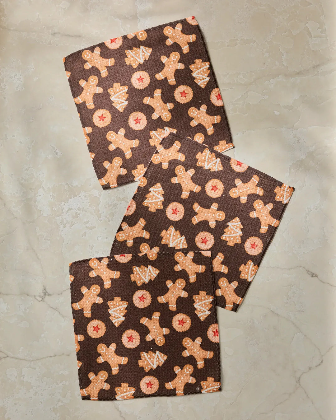 Geometry Home Holiday Cookies Dishcloth Set