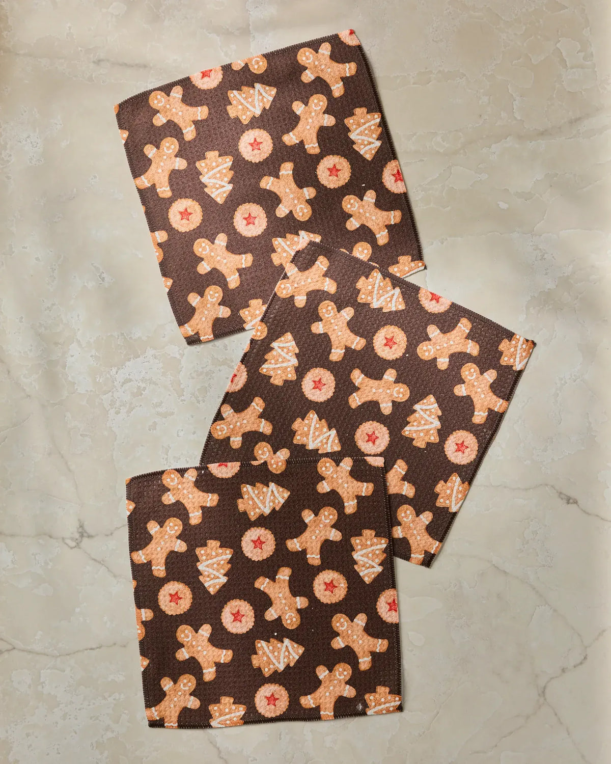 Geometry Home Holiday Cookies Dishcloth Set