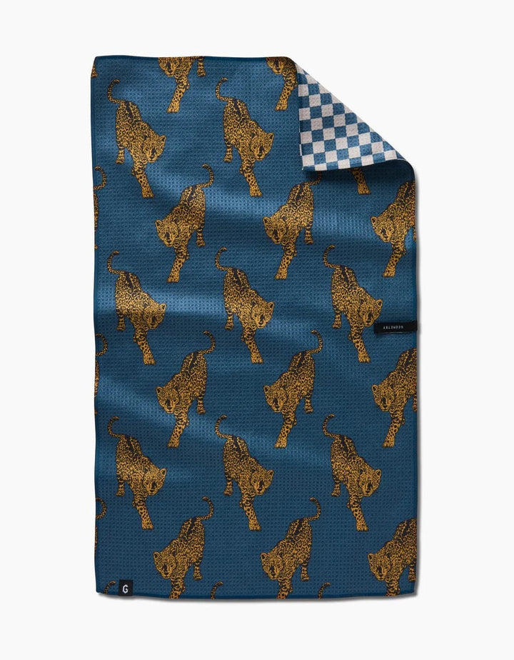 Geometry Home Leopard Loving Double-Sided Kitchen Tea Towel
