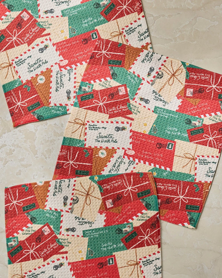 Geometry Home Merry Mail Dishcloth Set