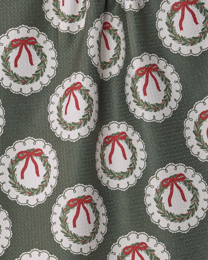 Geometry Home Merry Wreaths Tea Towel