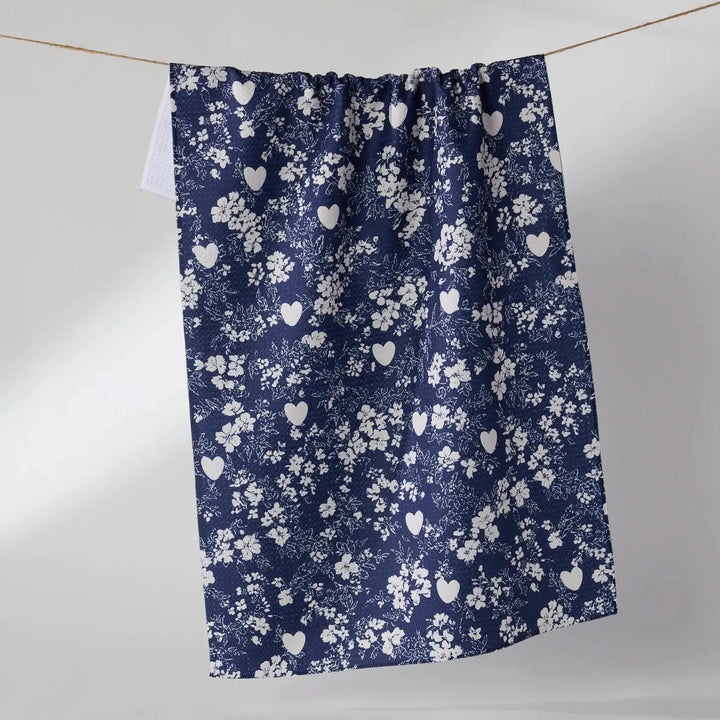 Geometry Home Midnight Posy Tea Towel