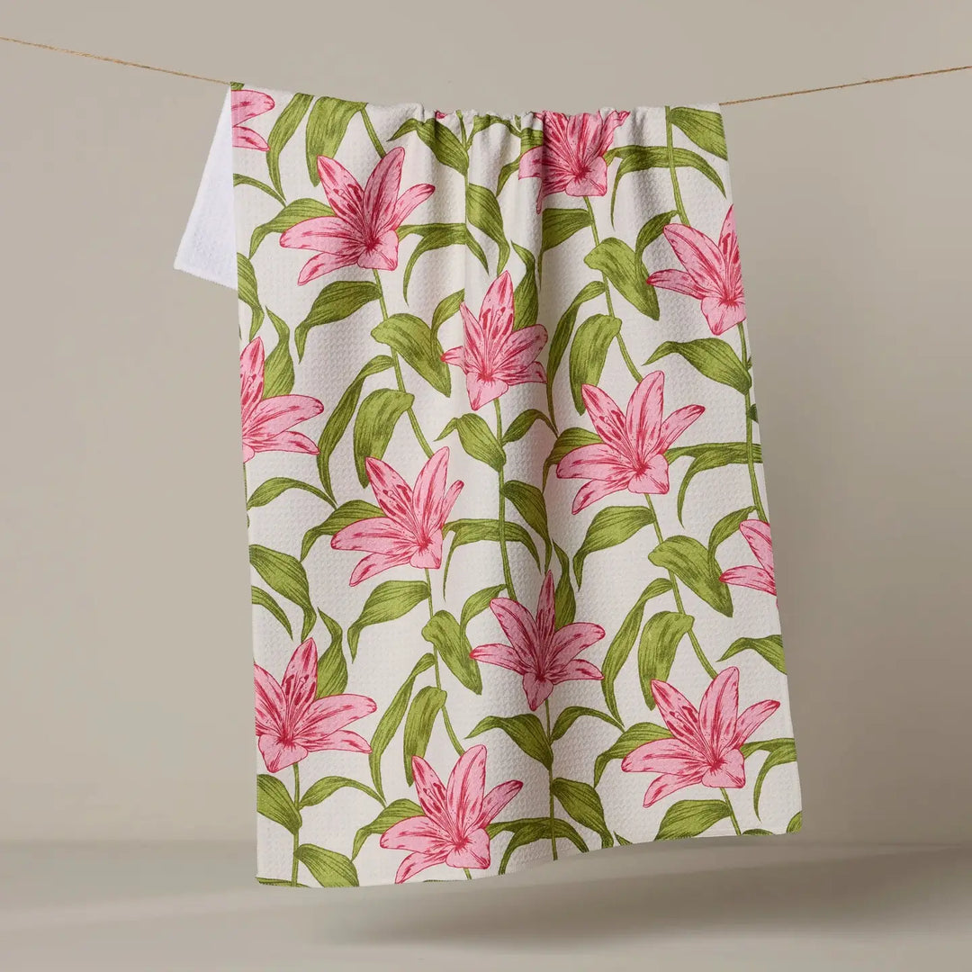 Geometry Home Mother Lily Tea Towel