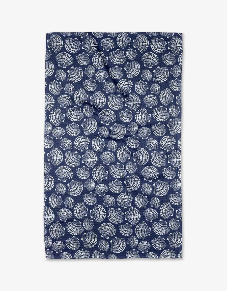 Geometry Home Nautical Seashells Tea Towel