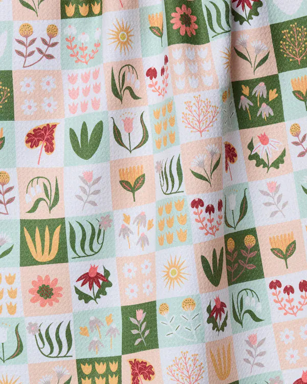 Geometry Home Patchwork Garden Tea Towel