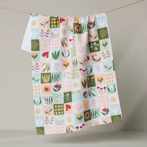 Geometry Home Patchwork Garden Tea Towel