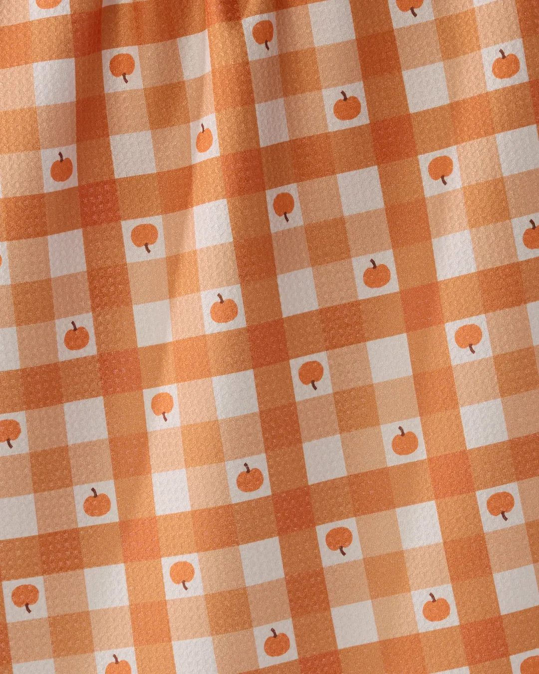 Geometry Home Pumpkin Check Tea Towel