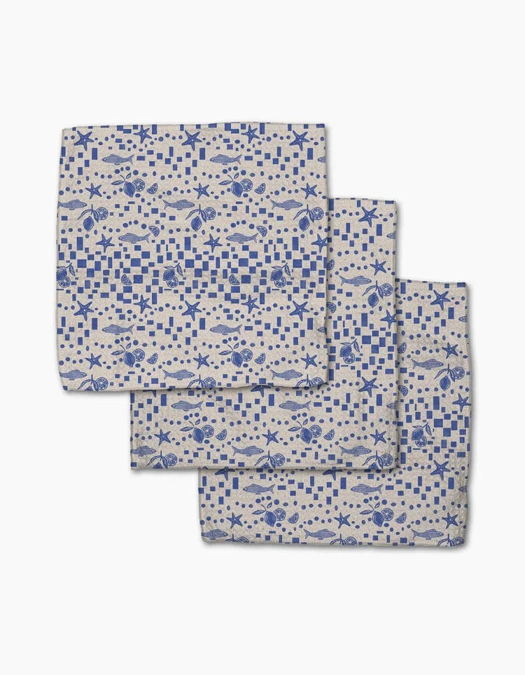 Geometry Home Santorini Tile Dishcloth Set