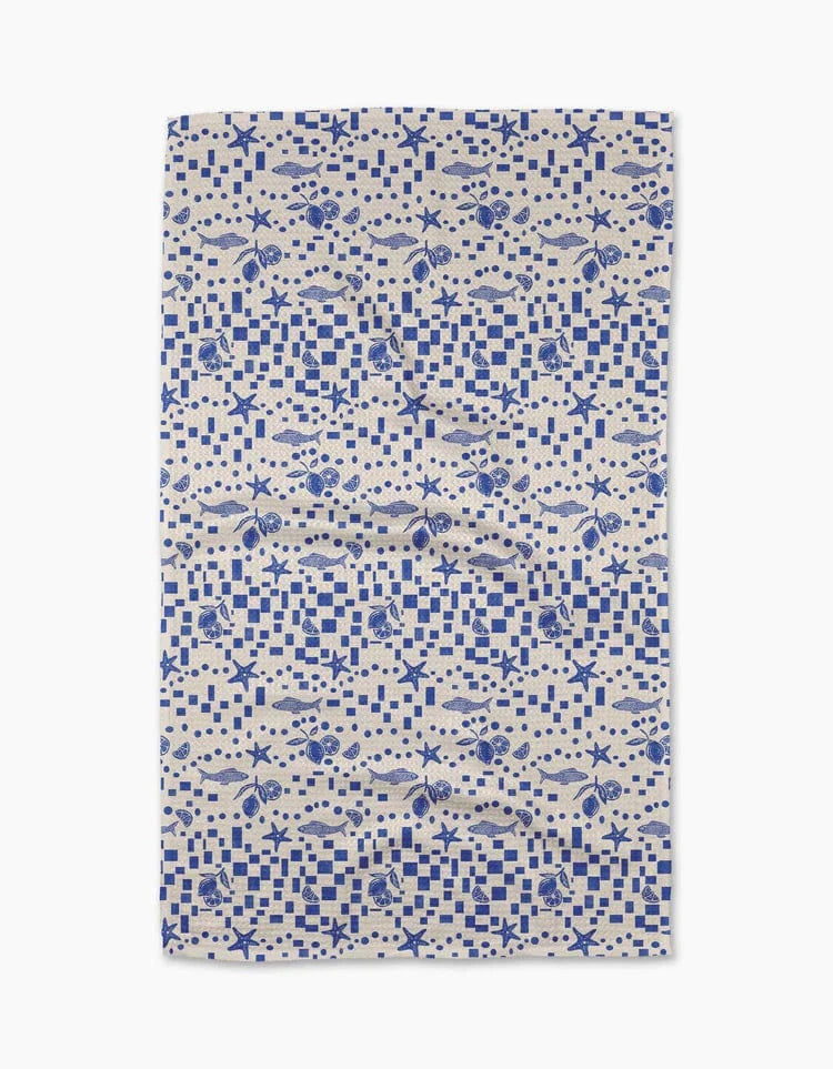 Geometry Home Santorini Tile Tea Towel