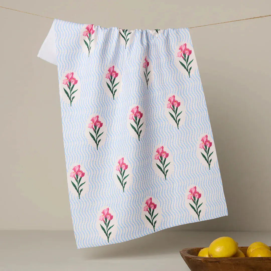 Geometry Home Spatial Bloom Tea Towel