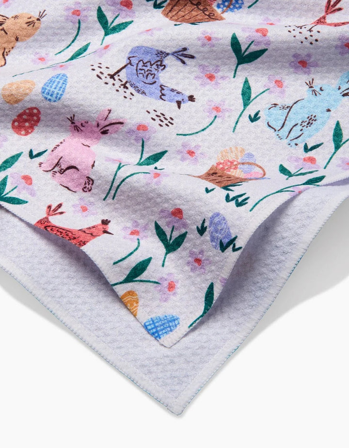 Geometry Home Spring Bunnies Tea Towel