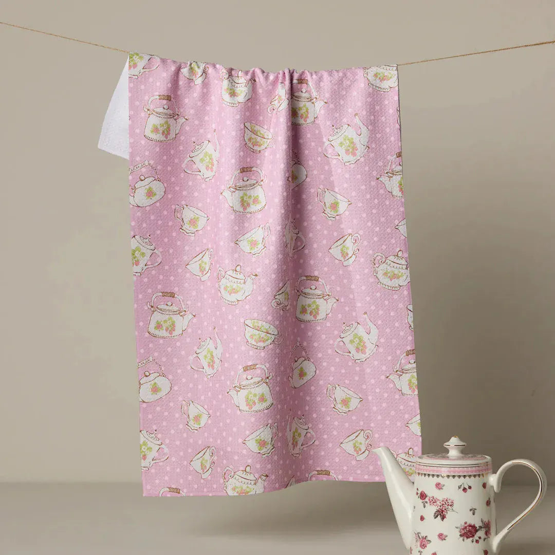 Geometry Home Strawberry Tea Tea Towel