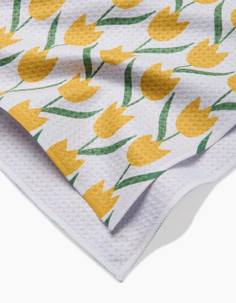 Geometry Home Tulip Flowers Tea Towel