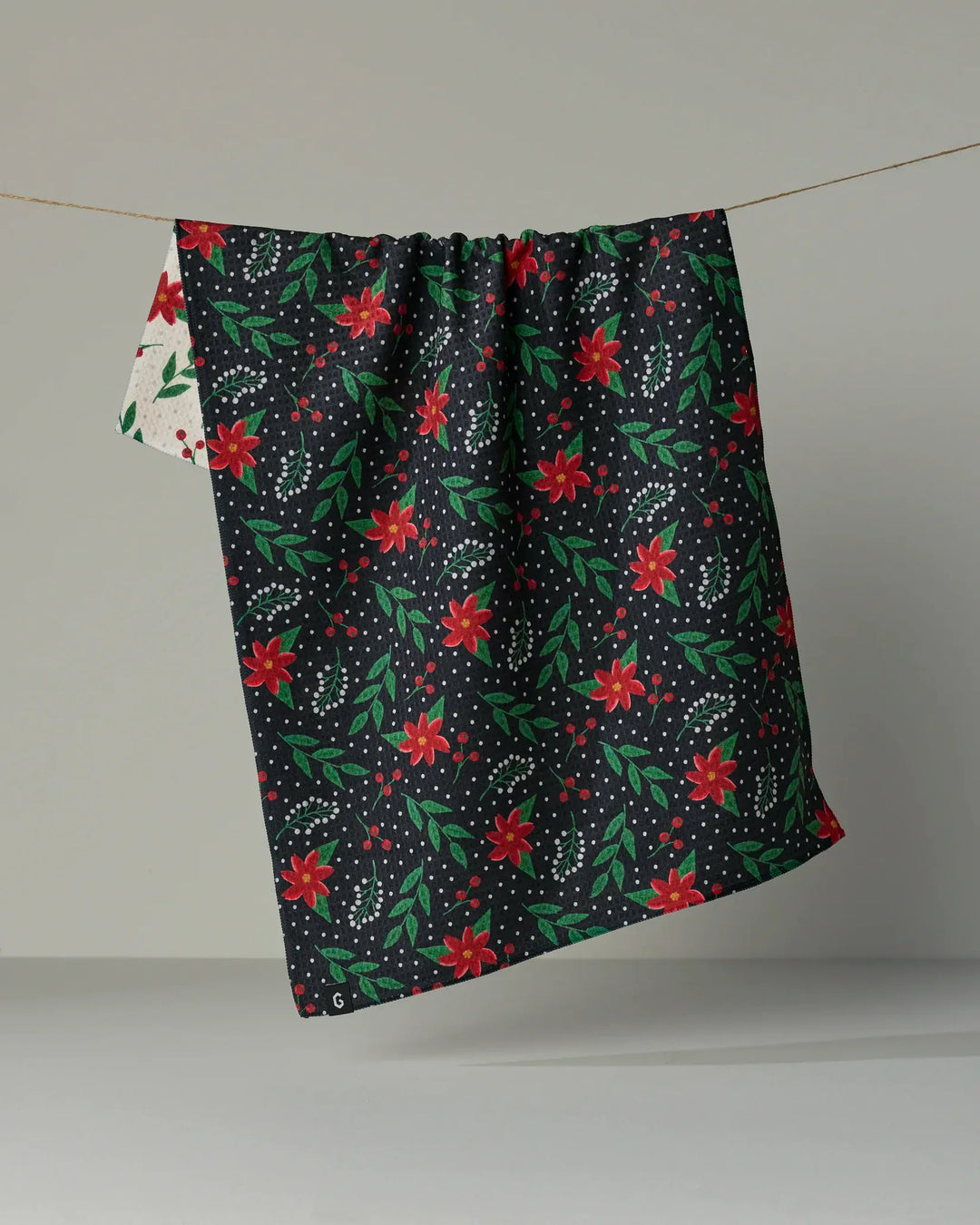 Geometry Home Winter Bloom Luxe Kitchen Towel
