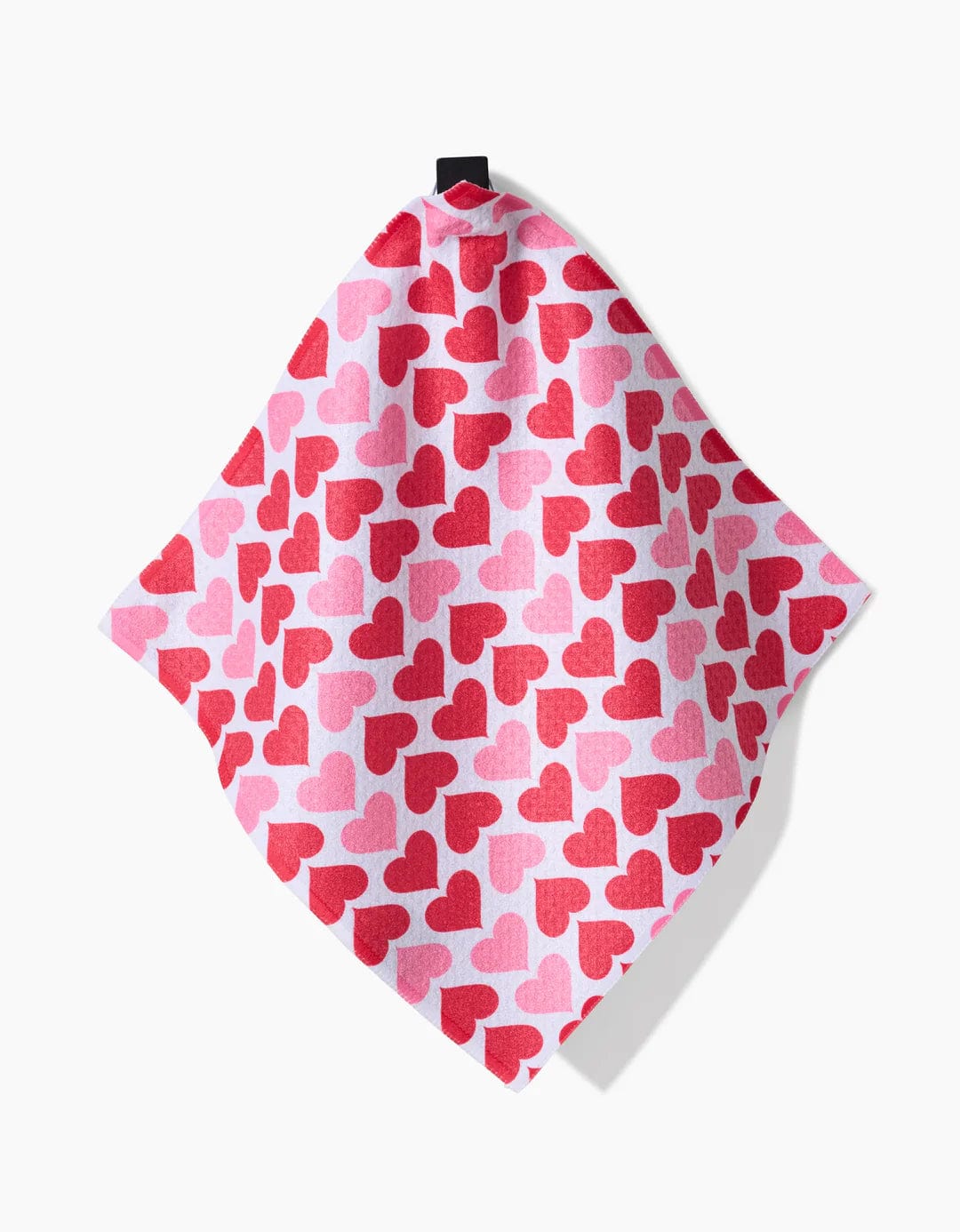 Geometry Kitchen Towel Blushing Hearts Dishcloth Set