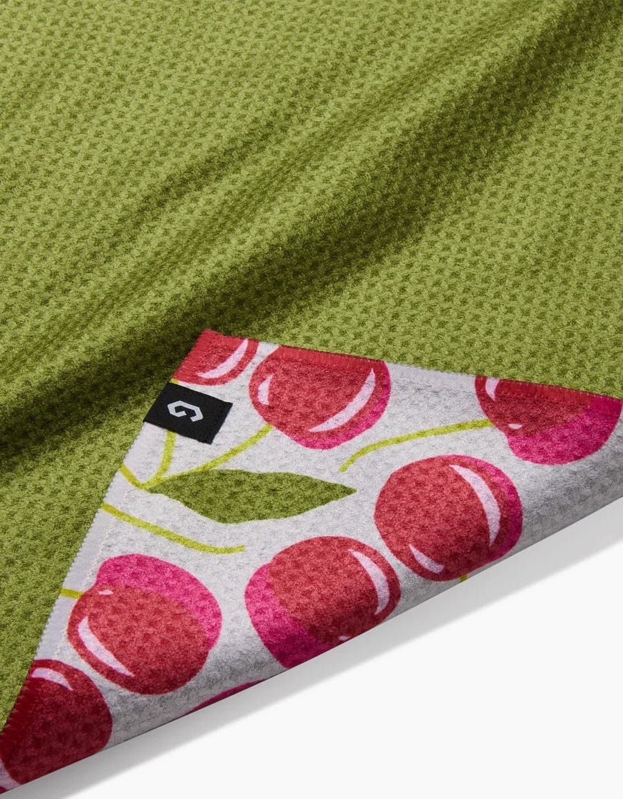 Geometry Kitchen Towel Cherry Chic Double-Sided Kitchen Tea Towel