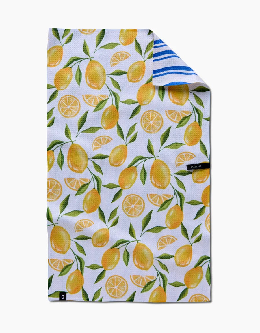 Geometry Kitchen Towel Lemon Bliss Double-Sided Kitchen Tea Towel